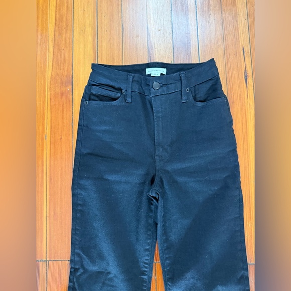 VTG GOOD AMERICAN Jeans Ultra High Rise Skinny Black165 Style GC213T Size 00-4 - Picture 4 of 11